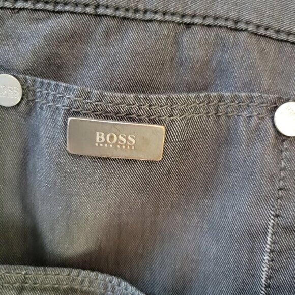 Hugo Boss relaxed fit casual dress pants trousers jeans dark gray size 38 - Picture 11 of 12